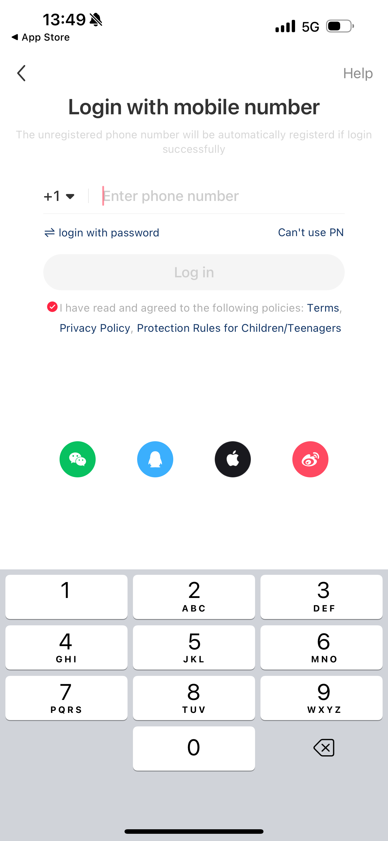 Register REDnote account